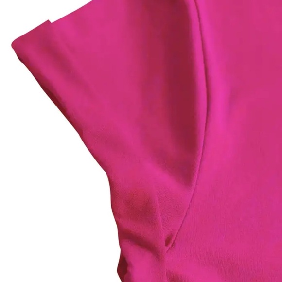 Cherry and leopard graphic tee  rose red new size large - Picture 5 of 6